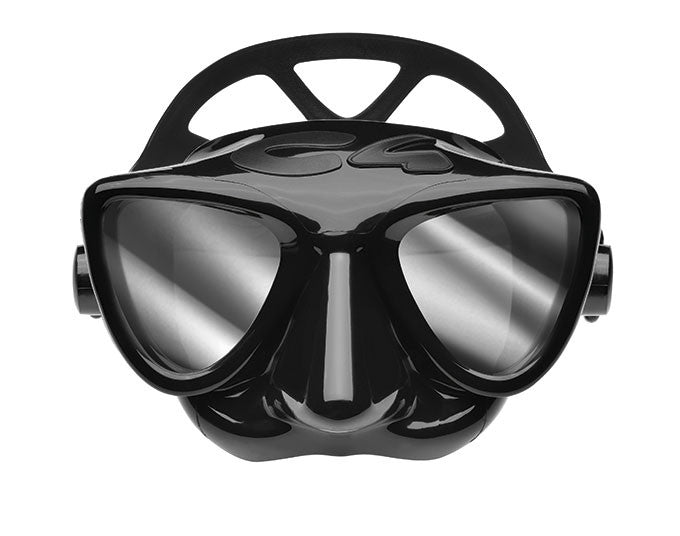 Máscara C4 Plasma Black (silver lenses) espelhada