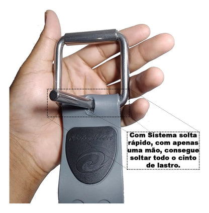 Cinto de Lastro Rob Allen Estilo Marselhes (cinza)