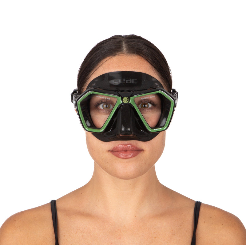 Máscara Seac Sub Eagle – Military Green / Red