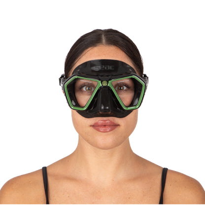 Máscara Seac Sub Eagle – Military Green / Red