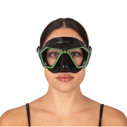 Máscara Seac Sub Eagle – Military Green / Red