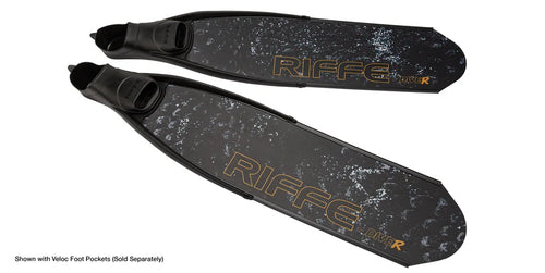 Nadadeira  RIFFE BY DIVER VORTEX COMPOSITE CARBON FIBER FIN BLADES - MEDIUM (acompanha um par de luvas riffe)