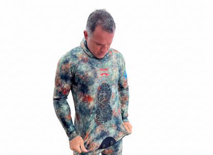 Roupa Xdive Yamamoto Stretch Open Cell 3 mm Camuflada