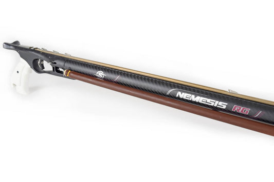 Arbalete Sigalsub Nemesis RG Carbon 116 – Edição Especial Bordô com carretilha EDY 100 em carbono