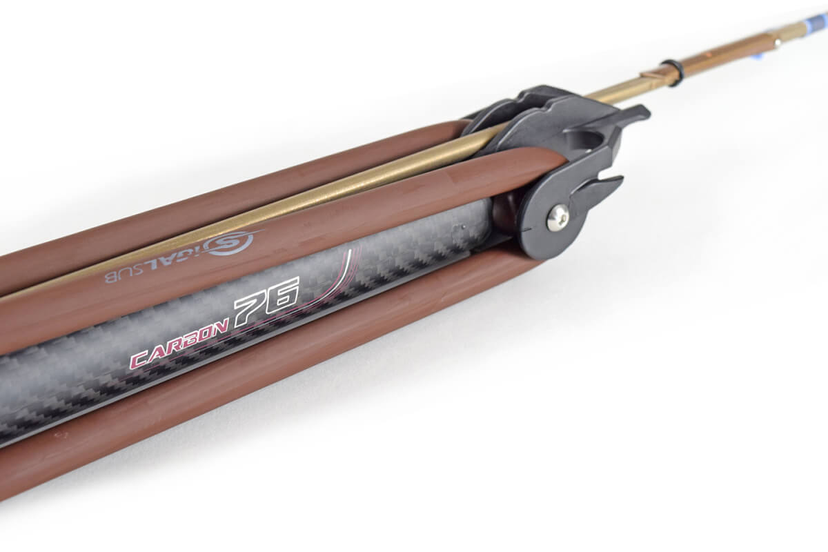 Arbalete Sigalsub Nemesis RG Carbon 116 – Edição Especial Bordô com carretilha EDY 100 em carbono