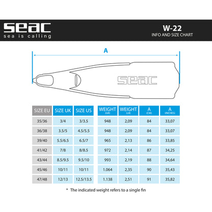 Nadadeiras Seac Sub W-22 – Black