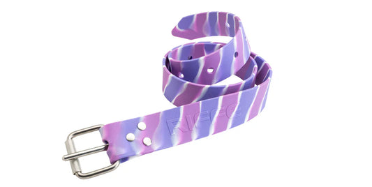 Cinto Riffe em Silicone com fivela inox Marseille - Cosmic Purple