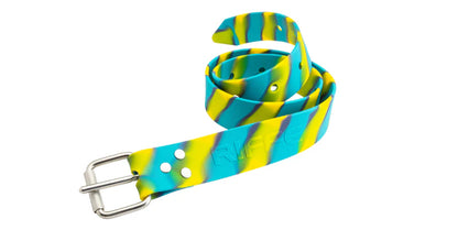 Cinto Riffe em Silicone com fivela inox Marseille - FAD Blue