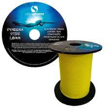 LINHA DYNEEMA STIFF 1,8mm (100% UHMWPE) Onda Sports (AMARELA)rolo com 70 metros