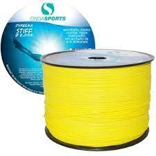 Linha Dyneema STIFF 2,0 mm (100% UHMWPE) Onda Sports (Amarela) rolo com 70 metros