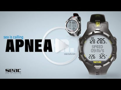 Computador de Apneia Seac Sub Apnea HR – Black Yellow + Cabo de Dados para Computadores Seac Sub