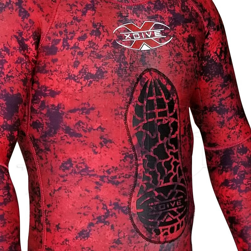 Roupa Xdive Hiperflex Forro Duplo 1.5mm - Vermelho