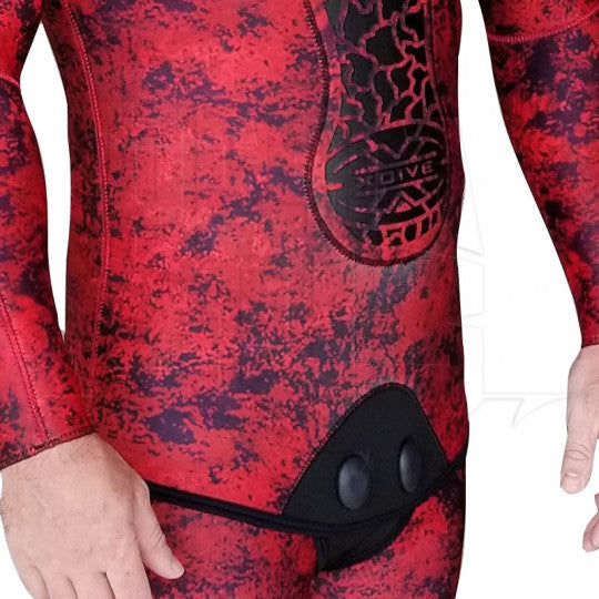 Roupa Xdive Hiperflex Forro Duplo 1.5mm - Vermelho