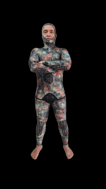 Roupa Xdive Yamamoto Stretch Open Cell 3 mm Camuflada