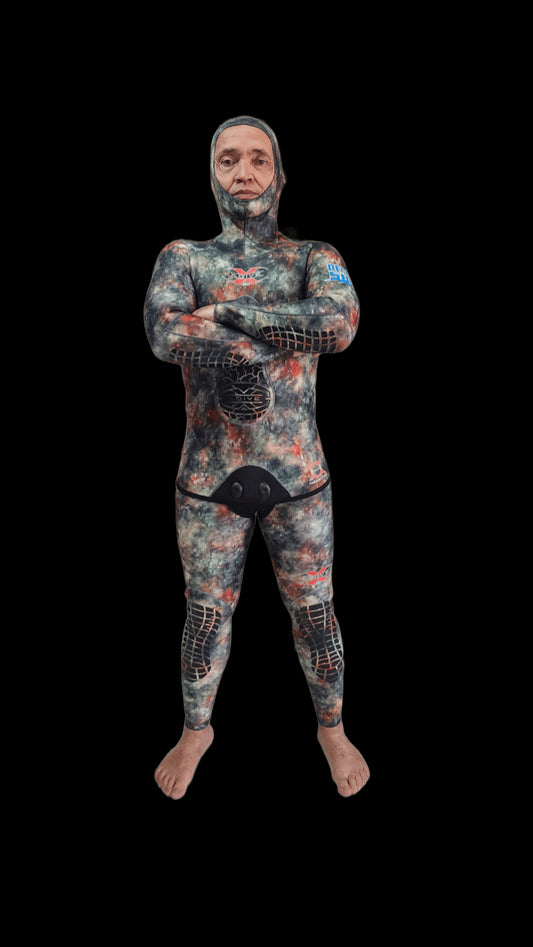 Roupa Xdive Yamamoto Stretch Open Cell 3 mm Camuflada