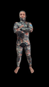 Roupa Xdive Yamamoto Stretch Open Cell 3 mm Camuflada