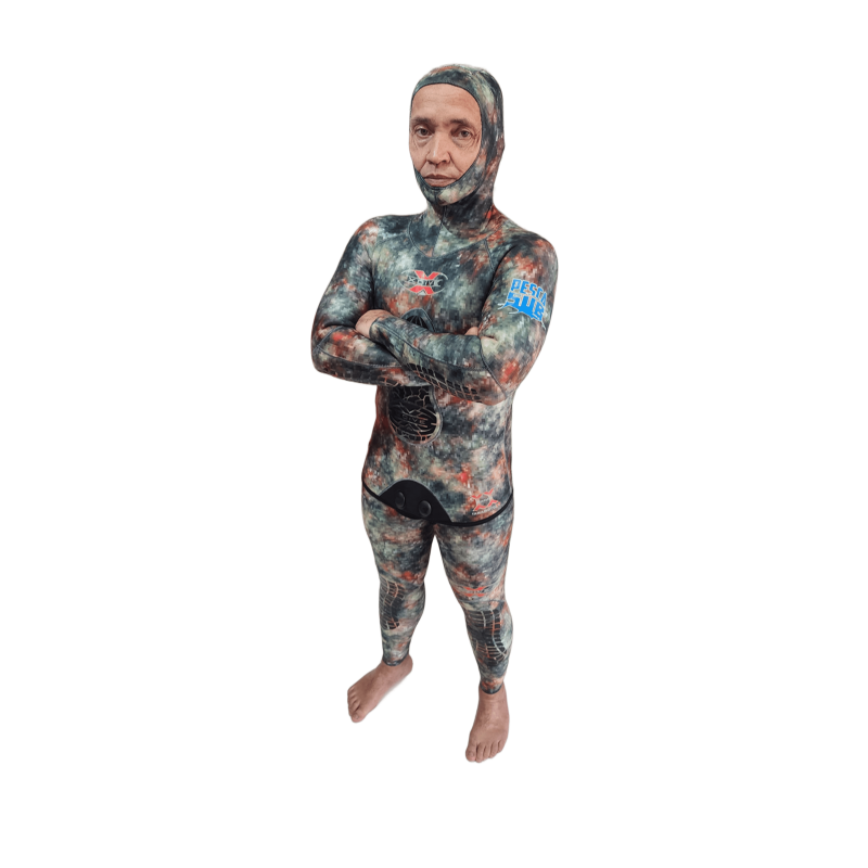 Roupa Xdive Yamamoto Stretch Open Cell 3 mm Camuflada