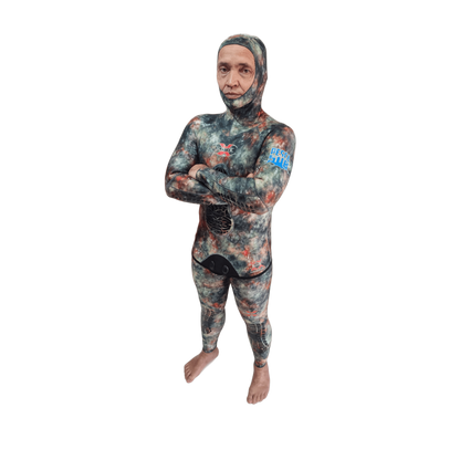 Roupa Xdive Yamamoto Stretch Open Cell 3 mm Camuflada