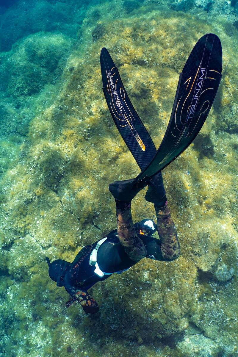 NADADEIRA Sigalsub Tsunami fins carbon (acompanha luva riffe)
